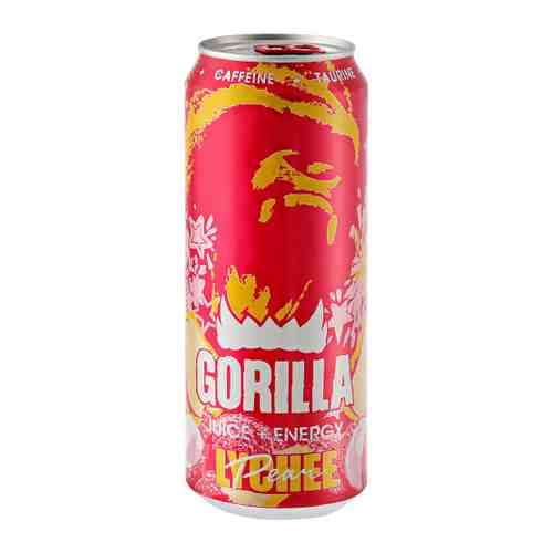 Энергетический напиток Gorilla Личи Груша газированный 0.45 л арт. 3487777