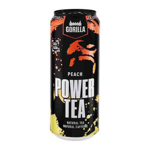 Энергетический напиток Gorilla Power Tea Peach негазированный 0.45 л арт. 3470052