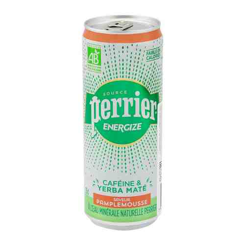 Энергетический напиток Perrier Energize Грейпфрут газированный 0.33 л арт. 3507564