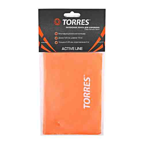 Эспандер Torres лента нагрузка 4 кг оранжевый арт. 3407980
