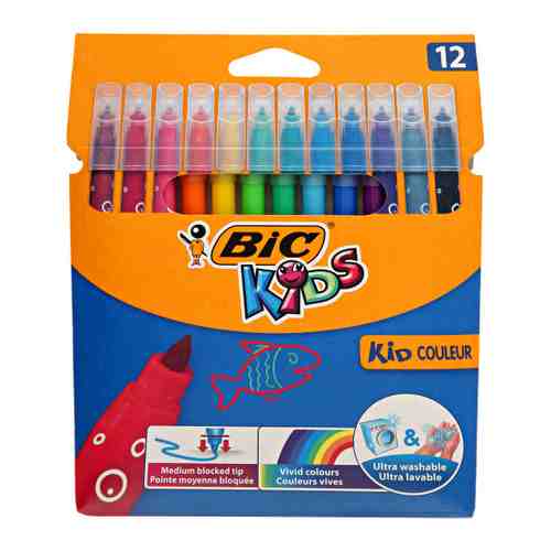 Фломастеры Bic Kids Колор 12 цветов арт. 3344643