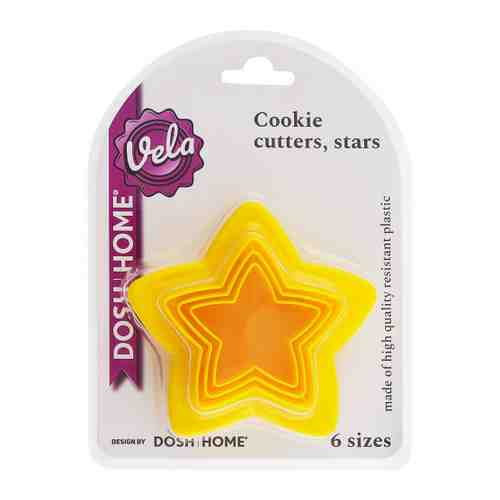 Форма для выпечки Dosh Home печенья Vela звезды 6 размеров арт. 3445123
