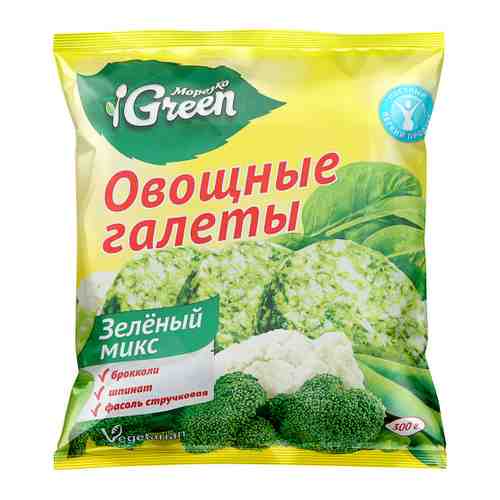 Галеты Морозко Green зеленый микс овощные замороженные 300 г арт. 3396156