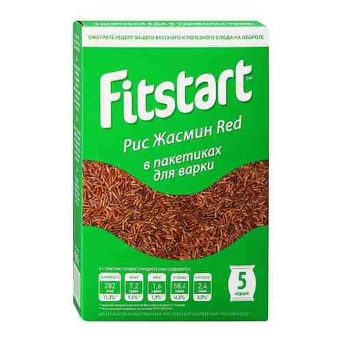 Крупа рис Fitstart Жасмин red 5 пакетиков по 80 г арт. 3485457