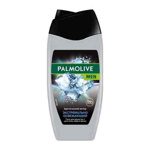 Гель для душа Palmolive Men 3в1 для тела лица и волос экстремально освежающий арктический ветер мужской 250 мл арт. 3354594