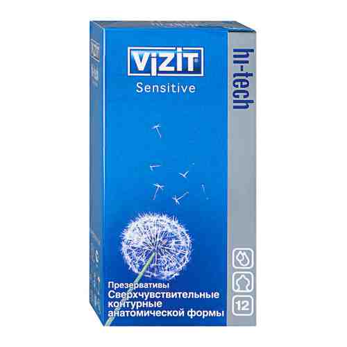 Презервативы Vizit HI-Tech Sensitive сверхчувствительные 12 штук арт. 3328075