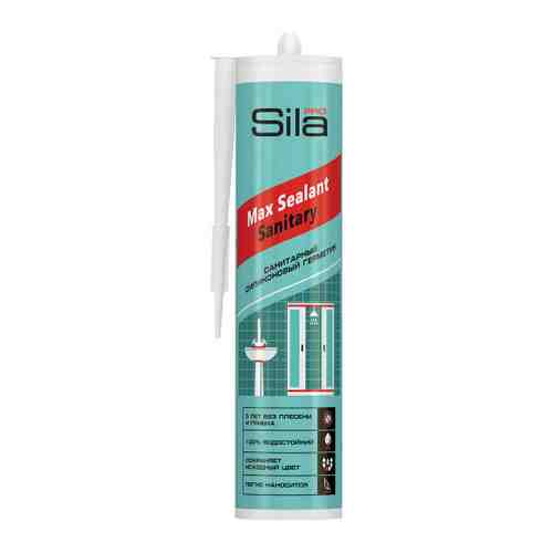 Герметик Sila Pro Max Sealant силиконовый санитарный белый 290 мл арт. 3502604