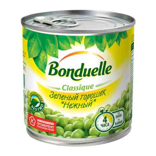 Горошек Bonduelle зеленый нежный 400 г арт. 3347799