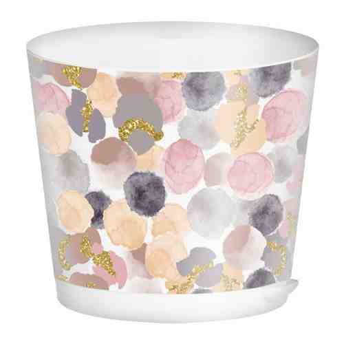 Горшок для цветов IDIland Oregano Акварель с прикорневым поливом с декором 160 мм 2 л арт. 3453717