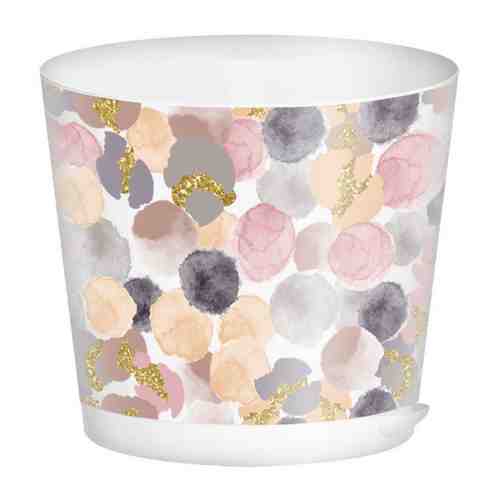 Горшок для цветов IDIland Oregano Акварель с прикорневым поливом с декором 200 мм 4 л арт. 3453720