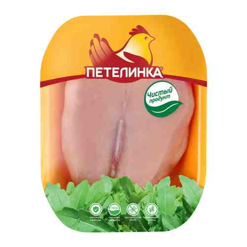 Грудка цыпленка-бройлера Петелинка без кожи охлажденная на подложке 0.4-0.8 кг арт. 2015061