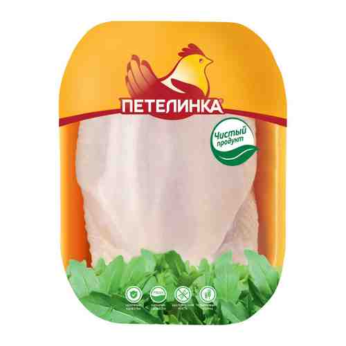 Грудка цыпленка-бройлера Петелинка с кожей охлажденная 0.5-0.9 кг арт. 2015573