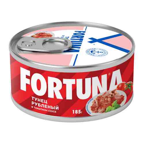 Тунец Fortuna рубленый в томатном соусе 185 г арт. 3323852