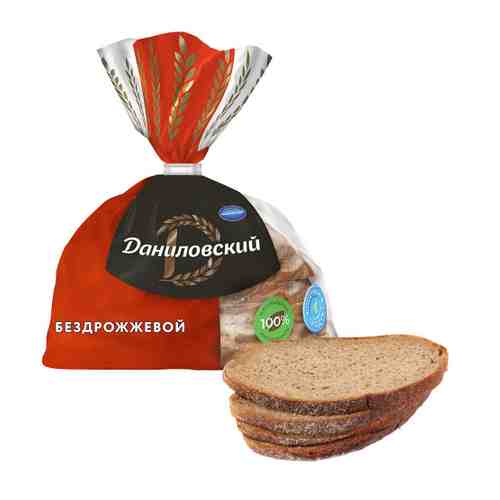 Хлеб Коломенское Даниловский ржано-пшеничный бездрожжевой 300 г (половинка) в нарезке арт. 3306583
