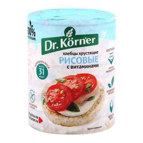 Хлебцы Dr.Korner хрустящие рисовые с витаминами 100 г арт. 3252118