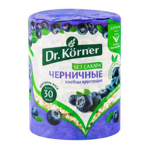 Хлебцы Dr.Korner хрустящие Злаковый коктейль черничный 100 г арт. 3271658
