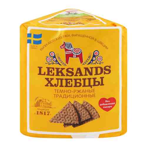 Хлебцы Leksands темно-ржаные Традиционные 200 г арт. 3410074