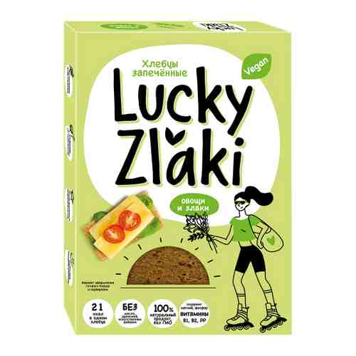 Хлебцы Lucky Zlaki Овощи и злаки запеченные 72 г арт. 3417525