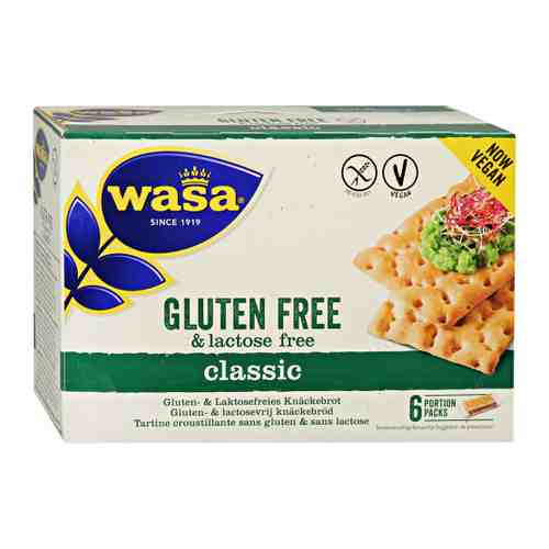 Хлебцы Wasa Classic Gluten Free lactose Free Vegan без содержания глютена и лактозы 240 г арт. 3398339
