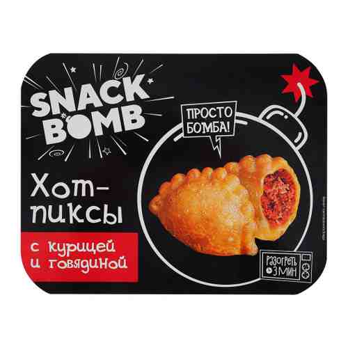 Хотпиксы Snack Bomb жареные с курицей и говядиной замороженный 300 г арт. 3419735