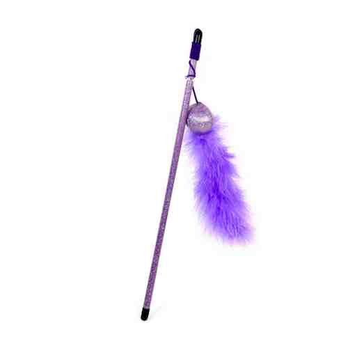 Игрушка Ebi Fun Удочка-дразнилка фиолетовая для кошек 40 см арт. 3422446