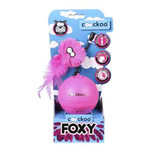 Игрушка Ebi интерактивная Foxy розовая для кошек 25х13х8 см арт. 3460382