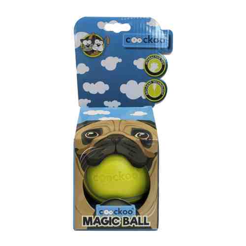 Игрушка Ebi интерактивная Magic ball I лайм для животных 8.6 см арт. 3460378