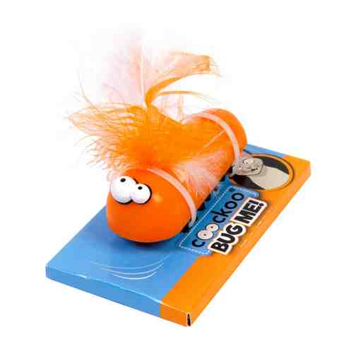 Игрушка Ebi интерактивная Поймай жука оранжевая для кошек арт. 3422444
