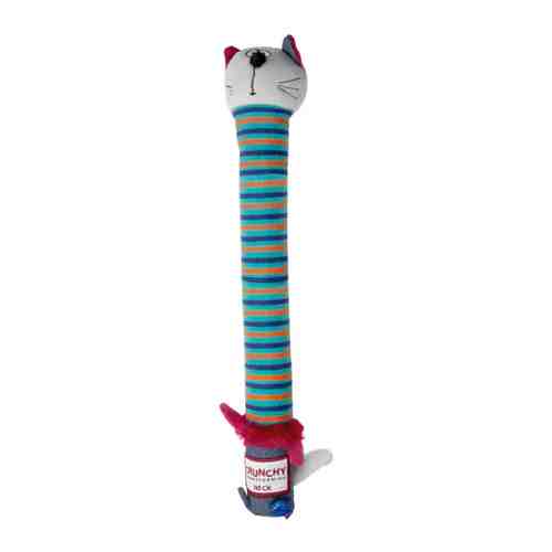 Игрушка GigWi кот с пищалкой с хрустящей шеей для собак арт. 3419618