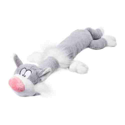 Игрушка GigWi кот с пищалкой серый для собак арт. 3419539