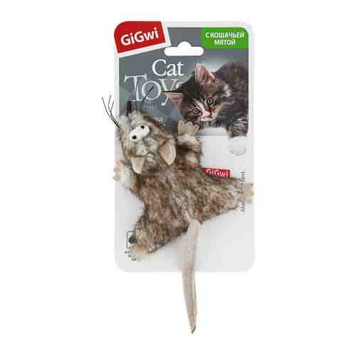 Игрушка GigWi мышка с кошачьей мятой для кошек 8 см арт. 3419518