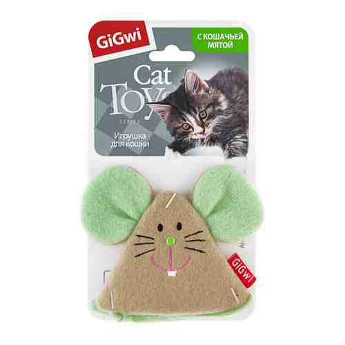 Игрушка GigWi мышка с кошачьей мятой для кошек арт. 3419521