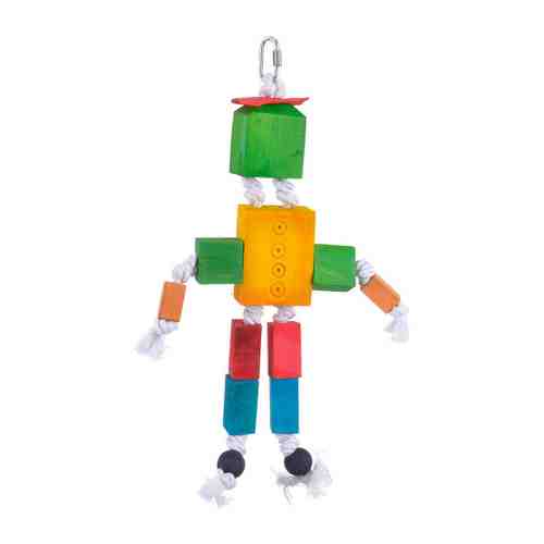 Игрушка Happy Bird Деревянный робот для птиц 24х5х27 см арт. 3457025
