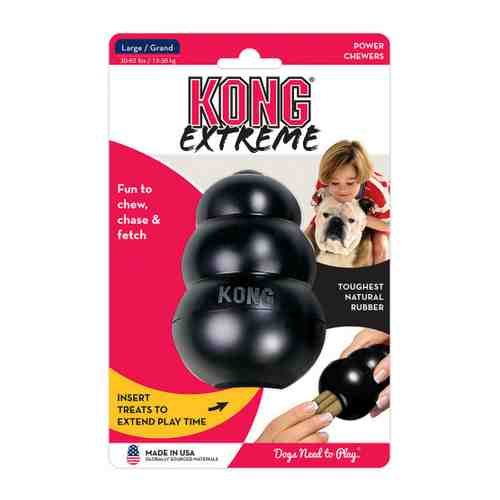 Игрушка KONG Extreme L очень прочная большая для собак 10х6 см арт. 3483732