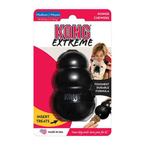 Игрушка KONG Extreme M очень прочная средняя для собак 8х6 см арт. 3483763