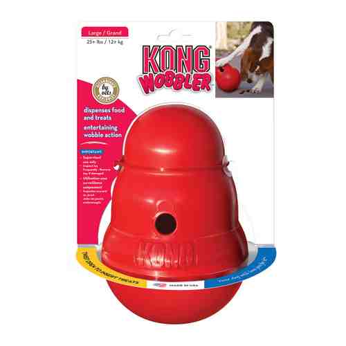 Игрушка KONG интерактивная Wobbler для средних собак 14 см арт. 3483725