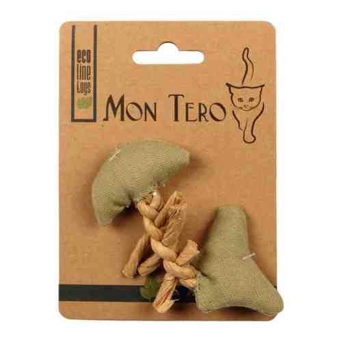 Игрушка Mon Tero Эко Рыбья кость с кошачьей мятой зеленая для кошек 11 см арт. 3382693