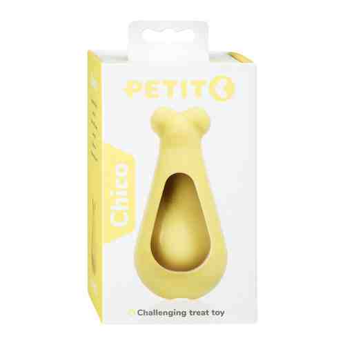Игрушка Petit развивающая Chico желтая для щенков 12x6x6 cм арт. 3458858