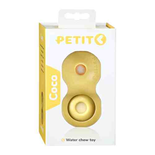 Игрушка Petit развивающая Coco желтая для щенков 12x6x6 см арт. 3458931