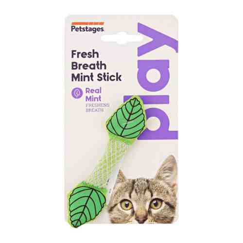 Игрушка Petstages Dental Мятный листик для кошек 11 см арт. 3408825