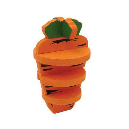 Игрушка Rosewood деревянная 3D Морковь оранжевая для грызунов 14 см арт. 3443924