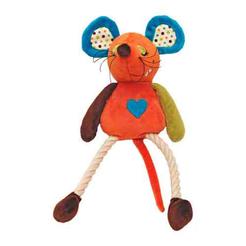 Игрушка Rosewood мягкая Мышка Милли оранжевая для собак 32 см арт. 3443931