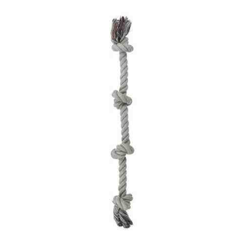 Игрушка Trixie Веревка с 4-мя узлами цветная для собак 54 см арт. 3472360