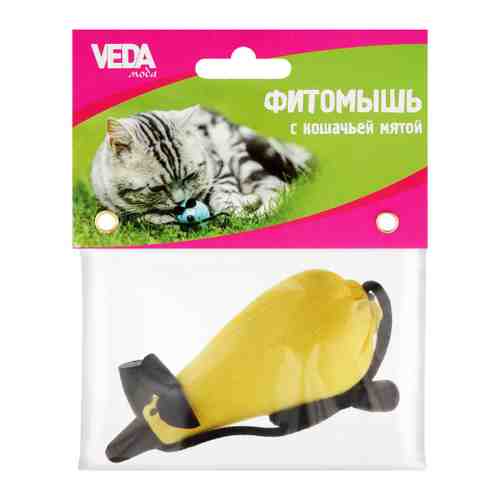 Игрушка Veda Фитомышь с кошачьей мятой для кошек 10 г арт. 3496589