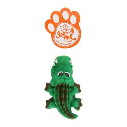 Игрушка Зооник Крокодильчик зеленый для собак 135 мм арт. 3483282