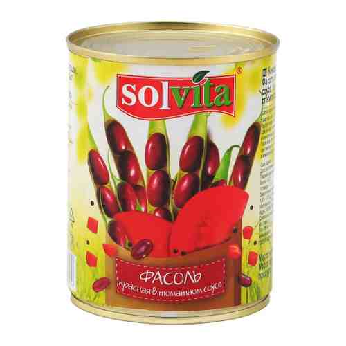 Фасоль Solvita красная в томатном соусе 360 г арт. 3504423