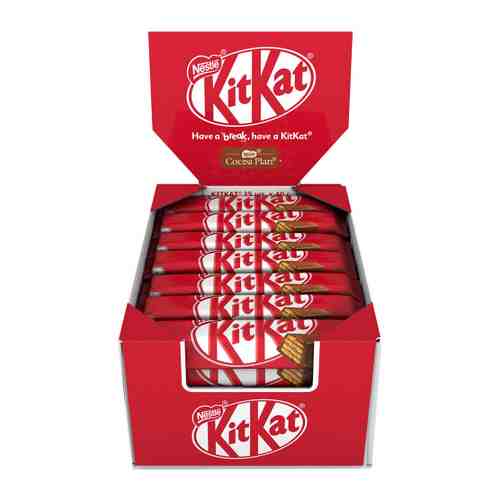 Шоколад KitKat молочный с хрустящей вафлей 35 штук по 40 г арт. 3406458