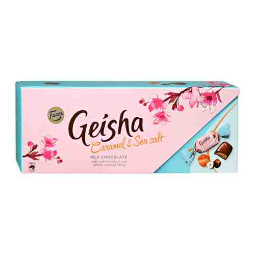Конфеты Geisha из молочного шоколада с начинкой из тертого ореха со вкусом ириса и с морской солью 270 г арт. 3485746