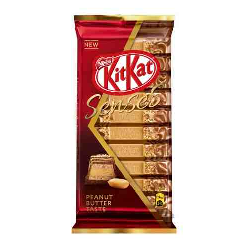 Шоколад KitKat Senses Peanut Butter Taste молочный и белый с хрустящей вафлей 110 г арт. 3517050