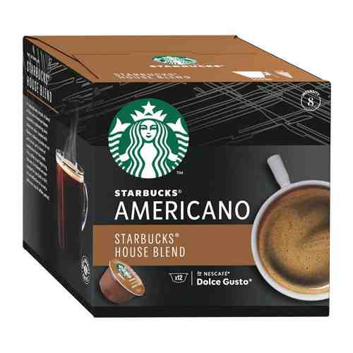 Кофе Starbucks House Blend Americano Nescafe Dolce Gusto 12 капсул по 8.5 г арт. 3380533